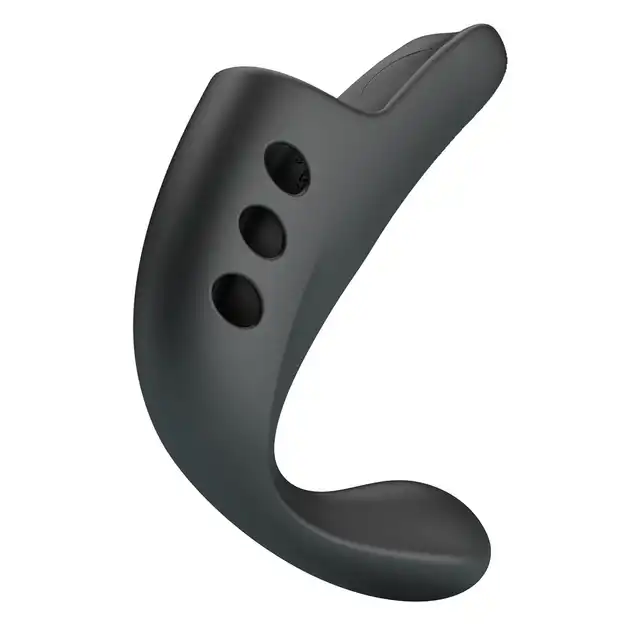 Pretty Love - Vibrating Gorgon Black. Wibrator na palec z eibrującą nakładką do Punkt G. Intensywna stymulacja i wygoda