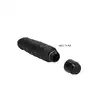 Shots Toys - Ribbed Multispeed Vibrator  Black. Klasyczny, silikonowy wibrator z regulacją intensywności wibracji, zasilany na baterie, o teksturowanej powierzchni