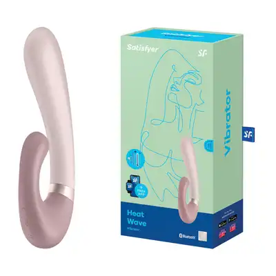 Satisfyer - Heat Wave mauve - podnieś poziom rozkoszy z wibratorem dopochwowym z opcją stymulacji łechtaczki!