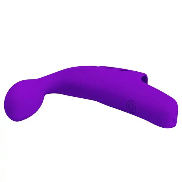 Pretty Love - Fingering Vibrator Gordon Purple. Wibrator na palec z wygiętą końcówką do stymulacji punktu G, precyzyjne i ukierunkowane wibracje
