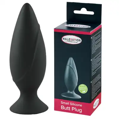 Malesation - Silicone Plug Small. Komfortowa mała wtyczka analna wykonana z silikonu z szeroką podstawą. 