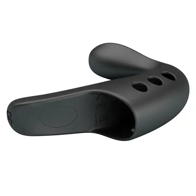 Pretty Love - Vibrating Gorgon Black. Wibrator na palec z eibrującą nakładką do Punkt G. Intensywna stymulacja i wygoda