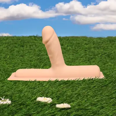 Cowgirl - Bronco Silicone Attachment. Cielista nakładka na sexmaszynę z profilowanym dildem. 