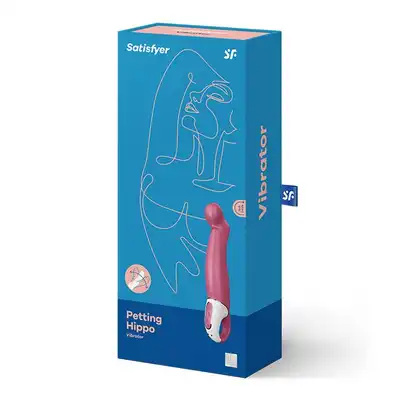 Satisfyer - Vibes Petting Hippo fuchsia - innowacyjny wibrator do kierunkowej stymulacji punktu G. Oddaj się przyjemności