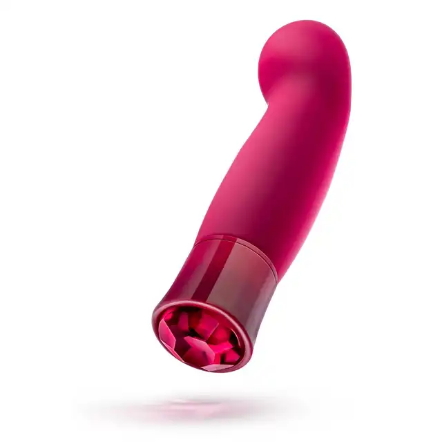 Oh My Gem - Classy Garnet Red - odkryj intensywność przyjemności z klasycznym wibratorem do punktu G w burgundowym kolorze!