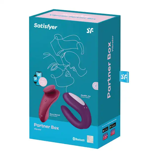 Satisfyer - Partner Box 1. Idealny zestaw wibratorów dla par, dodatkowe doznania i podkręcenie napięcia w związku, wibrator do majtek i dla par