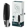 Satisfyer - Men Power Masturbator black silver - nowoczesny masturbator z żebrowaniami oraz wibracjami dla idealnej przyjemności