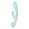 Satisfyer - Triple Oh light blue - rozkoszuj się mnogością przyjemności, dzięki temu wszechstronnemu wibratorowi!