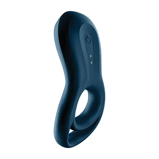 Satisfyer - Epic Duo Ring Vibrator dark blue - podwójny ring na penisa. Zwiększona erekcja, podwójna przyjemność!