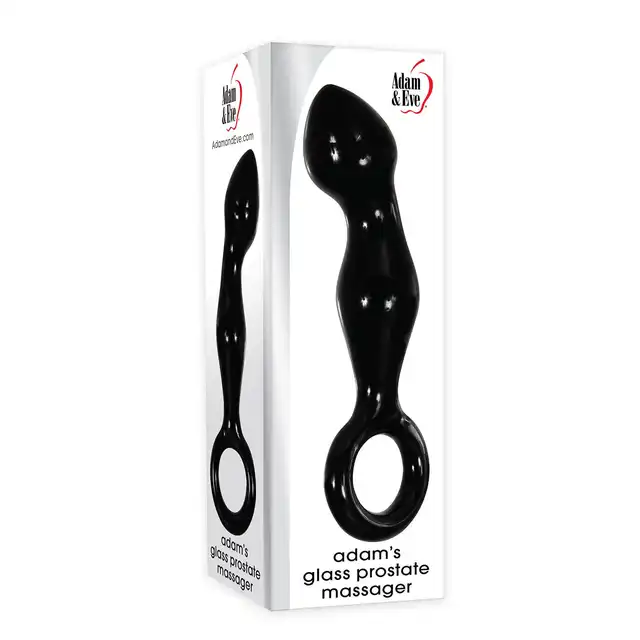 Adam &amp; Eve - Adam`s Glass Prostate Massager - wtyczka do stymulacji prostaty wykonana ze szkła
