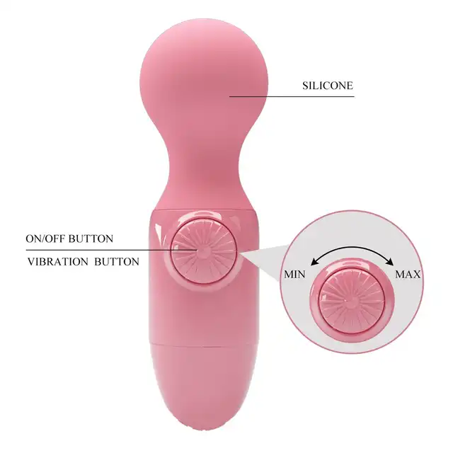 Pretty Love - Mini Stick Little Cute Pink. Niewielka różowa magiczna różdżka o ogromnej mocy, przynosi maksimum przyjemności i pozwala na eksperymentowanie