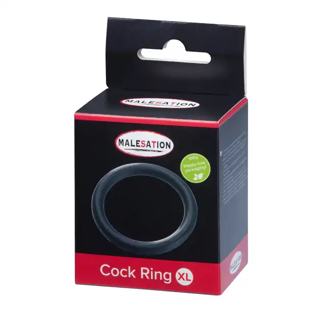 Malesation – Silicone Cock Ring XL. Klasyczny, silikonowy ring erekcyjny. 5 cm średnicy, powiększany