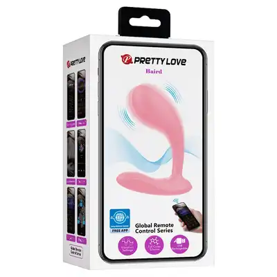 Pretty Love - Baird Global Remote Control Series - nowy wymiar przyjemności z kontrolą na odległość! Wibrator do puntu G z aplikacją do sterowania