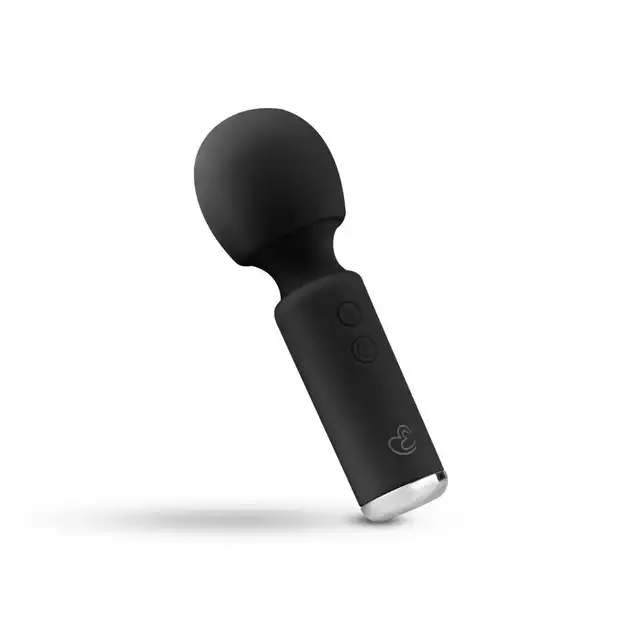 Easy Toys - Wonder Wand Black. Magiczna różdżka o potężnej mocy i niedużym rozmiarze, rozkoszuj się mocnymi wibracjami 