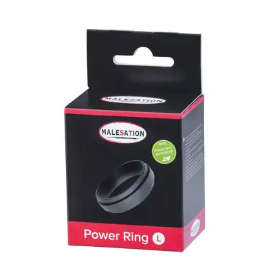 Malesation - Power Ring L - elegancki, klasyczny ring na penisa o szerokim pierścieniu. Świetny silikon. 