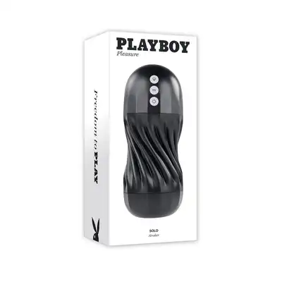 Playboy - Solo Stroker - masturbator idealny do zabawy solo! Ruch spiralny, opcja ssania i wibracji