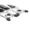 Master Series - Spread Labia Spreader Straps with Clamps. Rozpórka w formie pasków i klamerek do waginy 