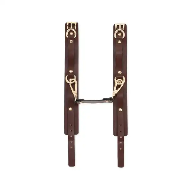 Oproducts - BDSM Fancy 9 Item Kit - Brown - elegancja, styl i przyjemność - zestaw do BDSM w luksusowym wydaniu!