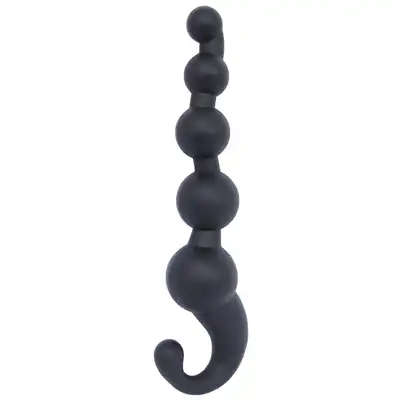 Malesation – Bubble Hook. Silikonowe koraliki analne z wygodnym uchwytem. 17,5 cm długości
