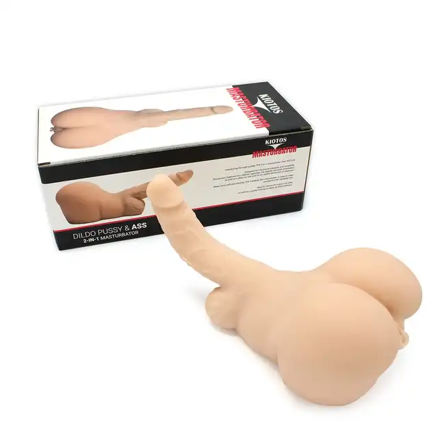 Kiotos - Masturbator Dildo Pussy &amp; Ass - masturbator z dwoma otworami - analnym oraz waginalnym. Realistyczny członek!