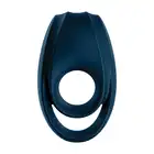 Satisfyer - Incredible Duo Ring Vibrator dark blue - zwiększona moc, zwiększona przyjemność. Popraw swoją erekcję!