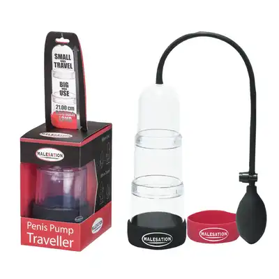 Malesation - Penis Pump Traveller. Innowacyjna pompka dla penisa idealna do zabrania w podróż