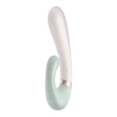 Satisfyer - Heat Wave mint - wibrator ze stymulatorem łechtaczki i innowacyjną opcją podgrzewania!