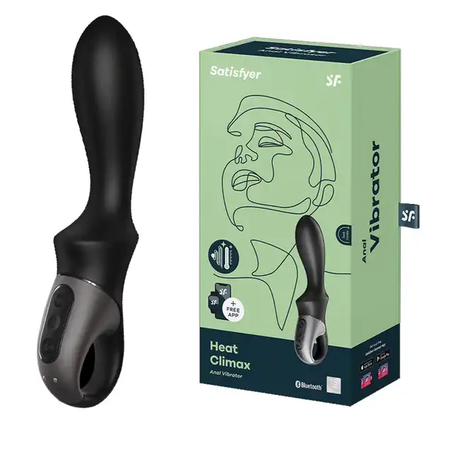 Satisfyer - Heat Climax black - wibrator analny z opcją podgrzewania do 39 stopni! Perfekcyjna stymulacja prostaty