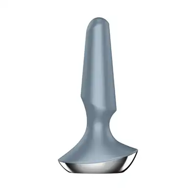 Satisfyer - Plug-ilicious 2 Ice Blue. Wibrujący korek analny sterowany aplikacją na telefon, nieskończona ilość programów z głębokimi wibracjami