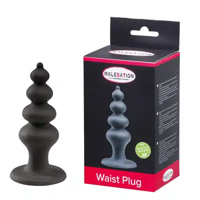 Malesation – Waist Plug. Silikonowa wtyczka analna o mocnych żłobieniach. Intensywna stymulacja. 
