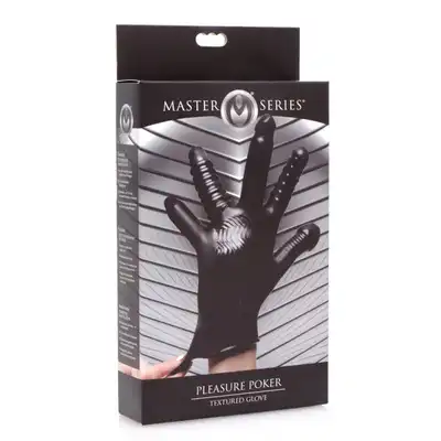 Master Series - Pleasure Poker Glove. Wielofunkcyjna rękawica do intensywnej stymulacji 