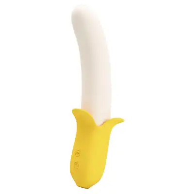 Pretty Love - Banana Geek - wibrator w kształcie banana dla miłośników ciekawych rozwiązań. Wibracje i ruch posuwisty!