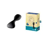 Satisfyer - Trendsetter Black. Wibrujący korek analny ze spłaszczoną podstawą stymulującą anusa, imitacja języka, sterowanie aplikacją