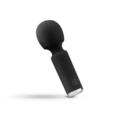 Easy Toys - Wonder Wand Black. Magiczna różdżka o potężnej mocy i niedużym rozmiarze, rozkoszuj się mocnymi wibracjami 