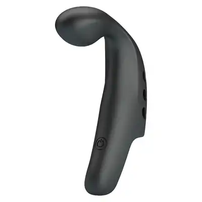 Pretty Love - Vibrating Gorgon Black. Wibrator na palec z eibrującą nakładką do Punkt G. Intensywna stymulacja i wygoda