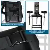 Master Series - Obedience Chair with Sex Machine. Luksusowe krzesło do krępowania z pełną regulacją, ruchoma sex maszyna gwarantująca niezapomniane doznania