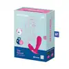 Satisfyer - Top Secret. Dyskretny wibrator podwójny do stymulacji punktu G i łechtaczki, idealny przyjaciel w podróży