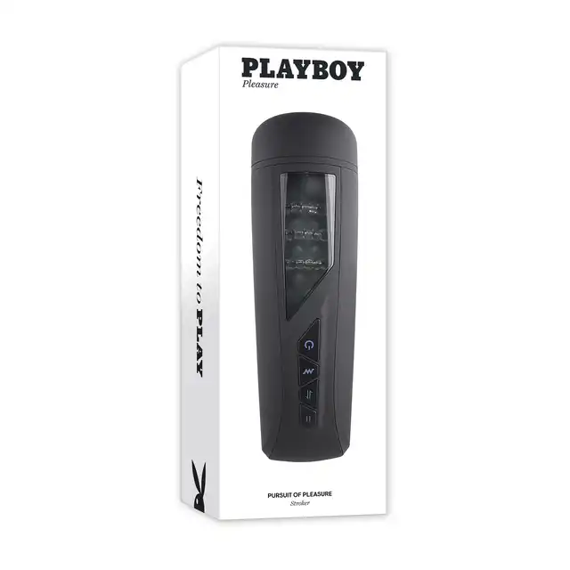Playboy - Pursuit Of Pleasure - nowoczesny masturbator z przezroczystą komorą. Obrotowe koraliki góra - dół!