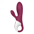 Satisfyer - Hot Bunny Vibrator violet - wibrator z króliczkiem i opcją podgrzewania do 39 stopni. Daj się rozgrzać przyjemności!