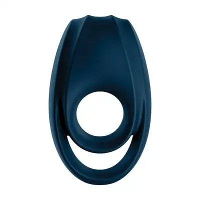 Satisfyer - Incredible Duo Ring Vibrator dark blue - zwiększona moc, zwiększona przyjemność. Popraw swoją erekcję!