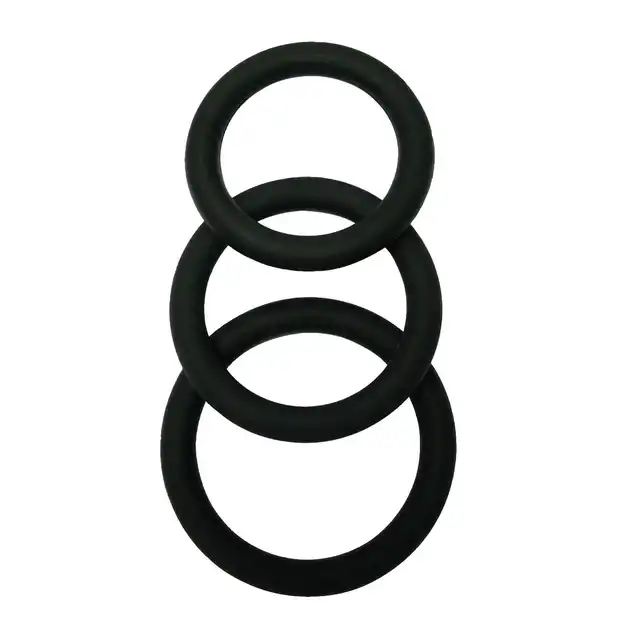 Malesation – Cock Ring Set. Zestaw klasycznych ringów silikonowych. Wytrzymały materiał i różne średnice
