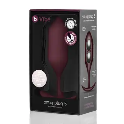 B-VIBE SNUG PLUG 5 DARK RED
