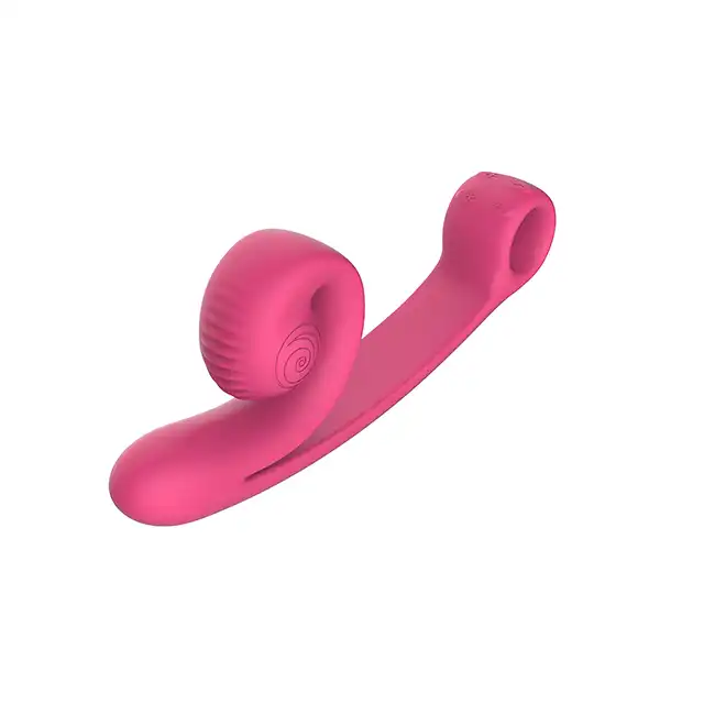 Snail Vibe - Curve Vibrator Pink USB. Innowacyjny wibrator z rozwijającym się stymulatorem łechtaczki. 2 potężne silniczki i nowe doznania!