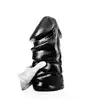 All Black - AB 60, 17cm średnicy. Duże dildo o elastycznym materiale i mocno pofałdowanej strukturze. Zapewnia uczucie całkowitego wypełnienia