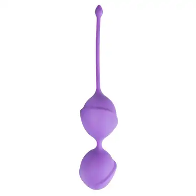 Easy Toys - Purple Double Vagina Balls - podwójne kulki. Ćwicz mięśnie Kegla i ciesz się większą przyjemnością!