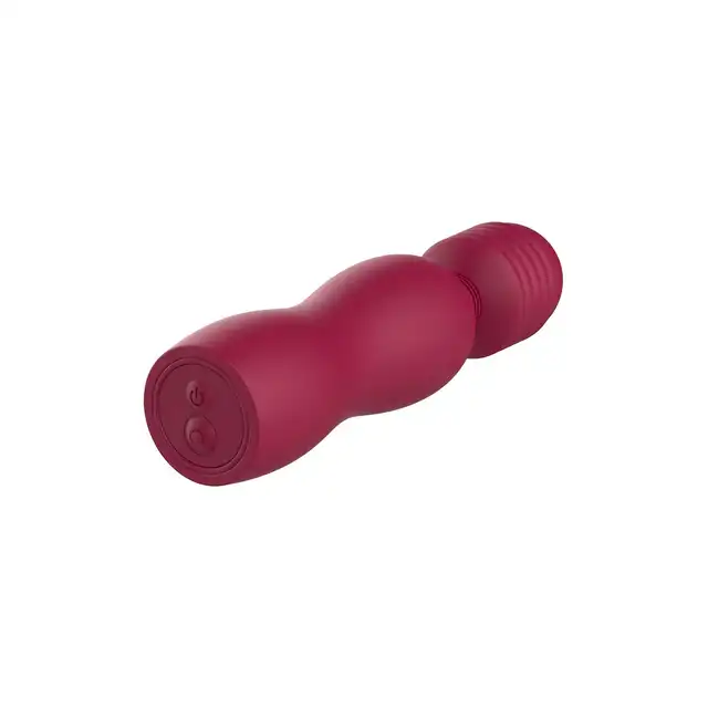 Dream Toys - Glam Travel Wand. Bordowa,e elegancka mini, magiczna różdżka doskonała do zabrania w podróż!