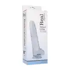 Real Rapture - Dildo Emotion Small - realistyczne dildo z przyssawką i jądrami. Przezroczyste