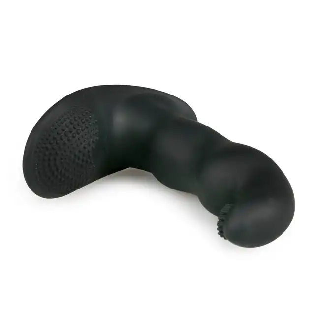Easy Toys - Dynamic Duke Ribbed. Wibrator analny z końcówką z wypustkami, idealny do stymulacji prostaty, osiągnij jeszcze mocniejsze orgazmy