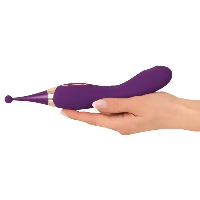 Javida - Slapping Orgasm Pen. Dwustronny, fioletowy wibrator do precyzyjnej stymulacji punktu G oraz łechtaczki. 