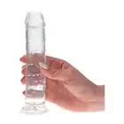 Real Rapture - Dildo Clear Flavour Small - realistyczne dildo z przyssawką. Przezroczyste
